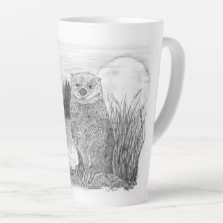 Taza De Café Latte Otter by Lake