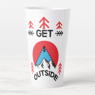 Taza De Café Latte Outdoorsy Terrenos foráneos Amantes de la natu