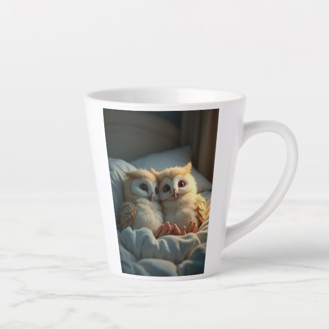 Taza De Café Latte Ovejas cortas en la cama (Derecha)