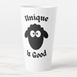 Taza De Café Latte ovejas negras: Únicas son buenas