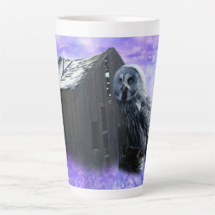 Taza De Café Latte Owl Barn Shed