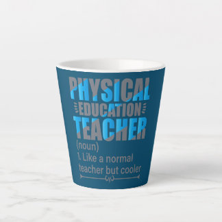 Taza De Café Latte P E Profesor Como un profesor normal pero más fres