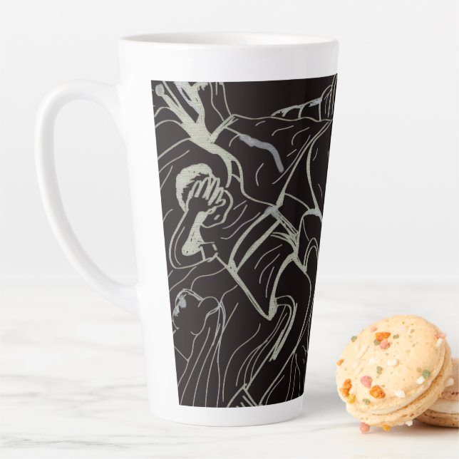 Taza De Café Latte Padre e hijo  (In situ)