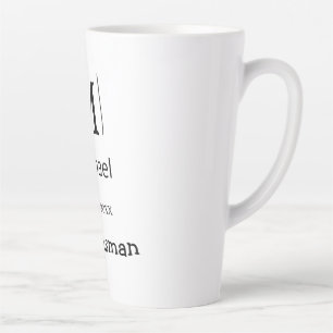 Taza De Café Latte padrino de boda despedida de soltera agregar nombr