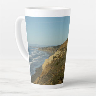 Taza De Café Latte Paisaje escénico de la costa de California