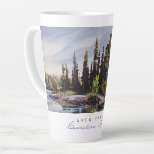 Taza De Café Latte Paisajes canadienses: La Copa de la Parada de Desc