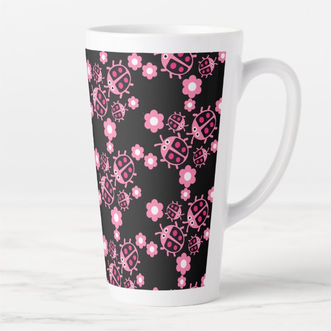 Taza De Café Latte Pájaro Y Pájaro (Derecha)