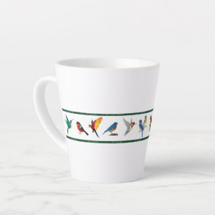 Taza De Café Latte Pájaros Bonitos (Colección Bridget)