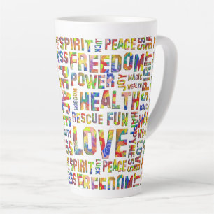 Taza De Café Latte Palabras del camino del espíritu / Pensamiento pos