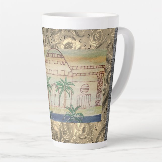 Taza De Café Latte Palacio Egipcio (Ángulo derecho)