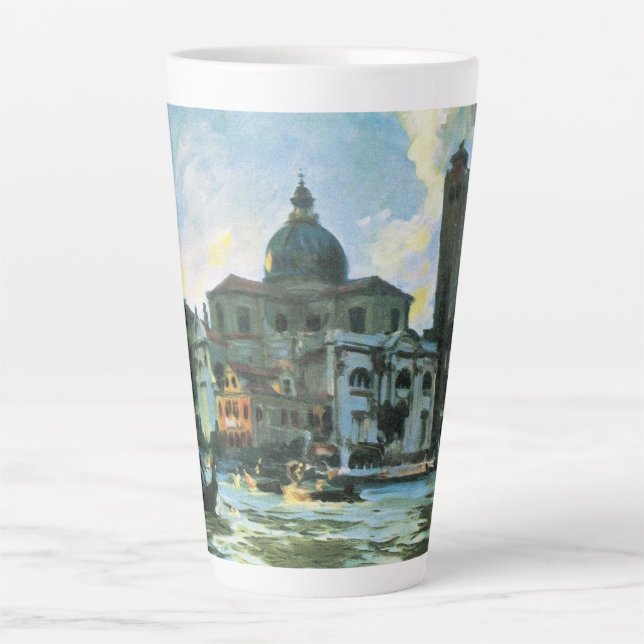 Taza De Café Latte Palazzo Labia, Venecia, por John Singer Sargent (Anverso)