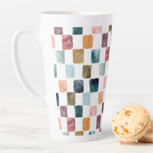 Taza De Café Latte Paleta de color de tinte natural