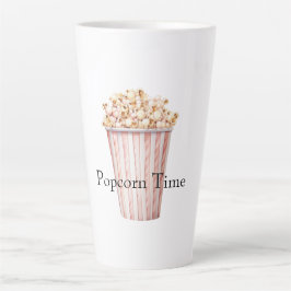 Taza De Café Latte Palomitas de maíz Blush Movie Time