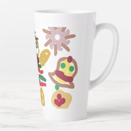 Taza De Café Latte Pan de jengibre de baile loco