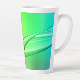 Taza De Café Latte Pancarta de los colores del arcoiris abstractos