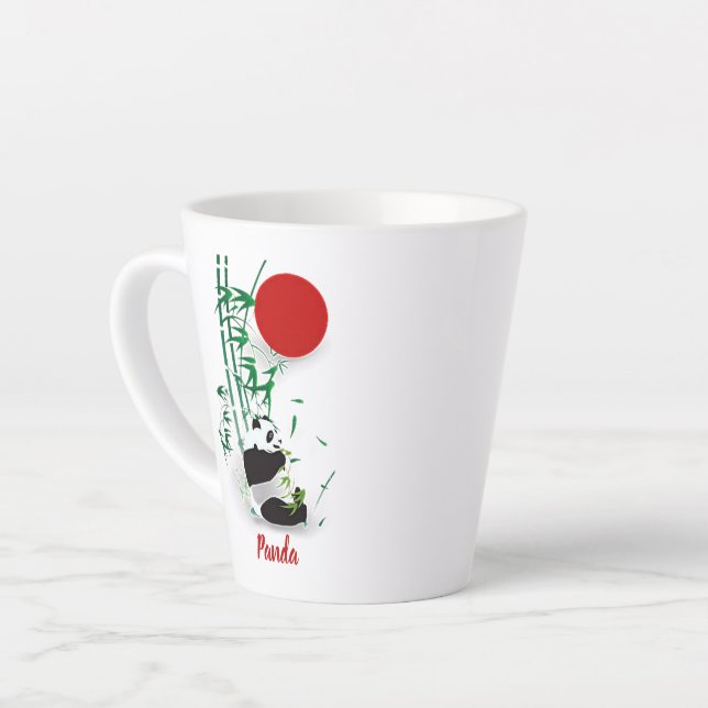 Taza De Café Latte Panda (Ángulo izquierdo)