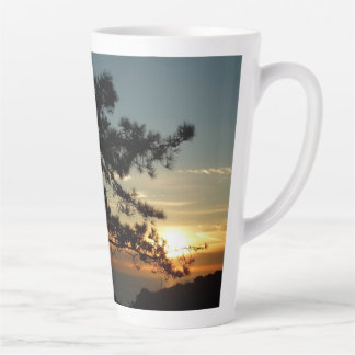 Taza De Café Latte Panorama de Torrey Pine Sunset