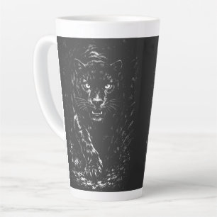 Taza De Café Latte Pantera Negra — por BurnsInHell