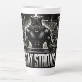 Taza De Café Latte Panther Gym