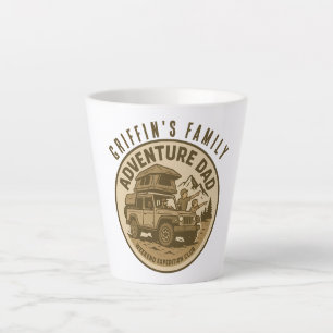 Taza De Café Latte Papá Aventurero – CLUB DE EXPEDICIÓN DE FIN DE SEM