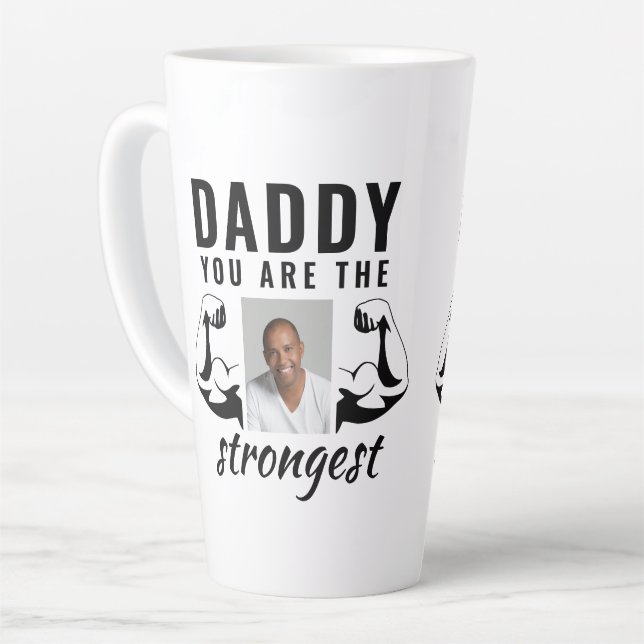 Taza De Café Latte Papá, eres el padre más gracioso. (Ángulo izquierdo)