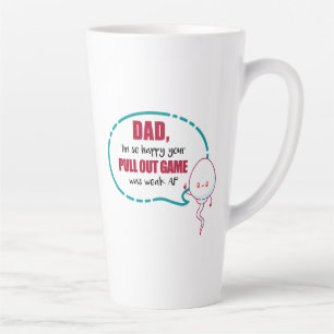 Taza De Café Latte Papá, estoy tan feliz de que tu juego de retiro fu