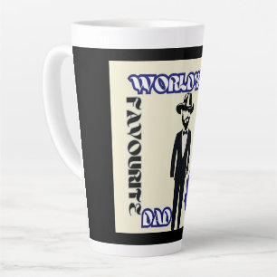 Taza De Café Latte Papá favorito del mundo #1