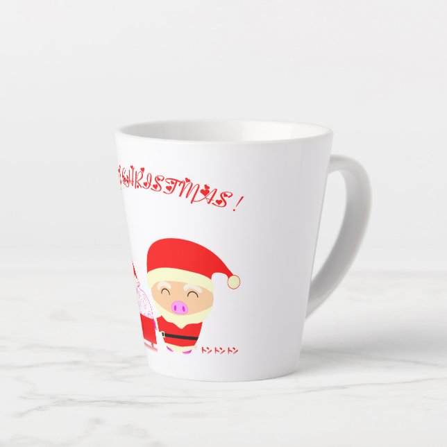 Taza De Café Latte Papá Noel (Ángulo derecho)