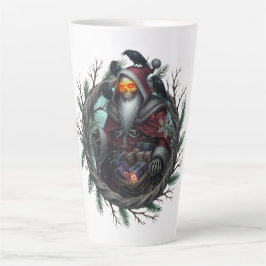 Taza De Café Latte Papá Noel Oscuro de las Sombras – Esqueleto de Nav