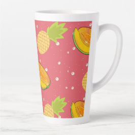 Taza De Café Latte papaya y piña