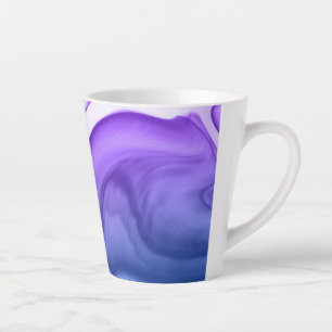 Taza De Café Latte Papel digital de la flor de maíz con tinta de alco