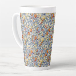 Taza De Café Latte Papel pintado victoriano Gold Lily de William Morr