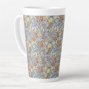 Taza De Café Latte Papel pintado victoriano Gold Lily de William Morr