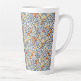 Taza De Café Latte Papel pintado victoriano Gold Lily de William Morr