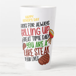 Taza De Café Latte Papi del Chef Funny Personalizado
