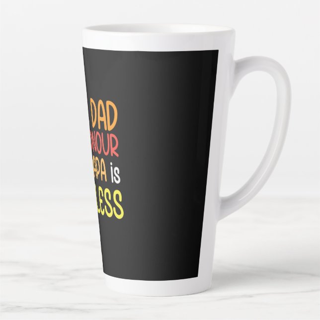 Taza De Café Latte Papi Gift Being Dad Being Papa (Derecha)