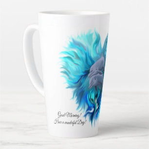 Taza De Café Latte Par de delfines