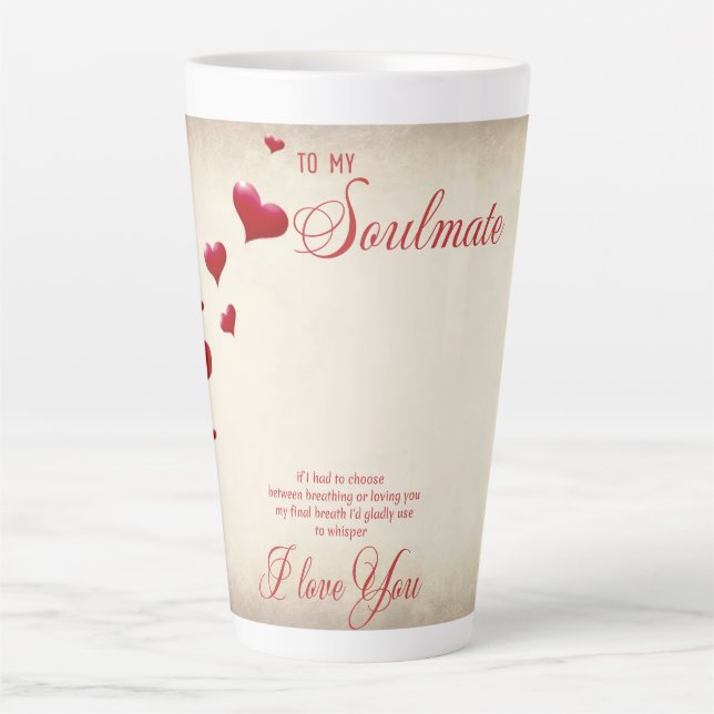 Taza De Café Latte Para mi alma gemela  (Anverso)