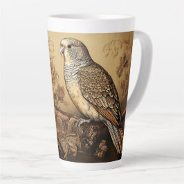 Taza De Café Latte Paracaídas en tonos sepia