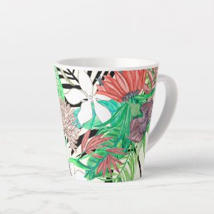 Taza De Café Latte Paraíso floral II