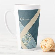 Parche azul Latte Mug