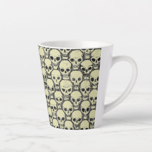 Taza De Café Latte Pared o'Skulls