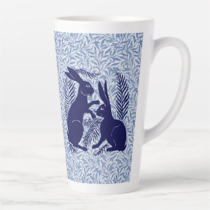 Taza De Café Latte Pareja Art Nouveau de Conejos De Morgan y Morris