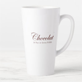 Taza De Café Latte Pareja latina de chocolate francés