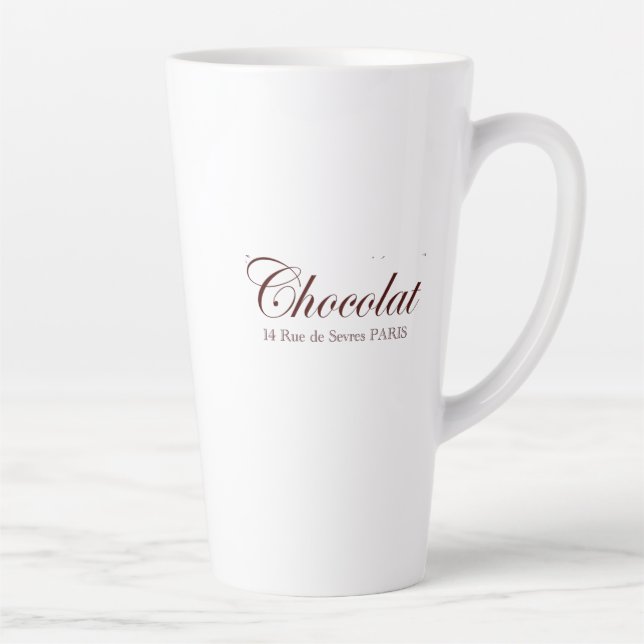 Taza De Café Latte Pareja latina de chocolate francés (Derecha)