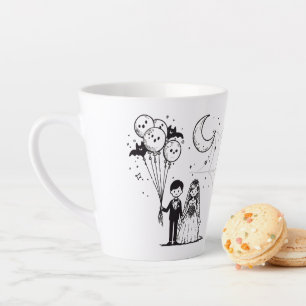 Taza De Café Latte Parejita Tenebrosa