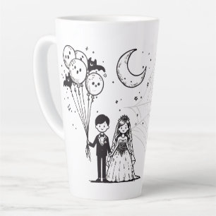 Taza De Café Latte Parejita Tenebrosa