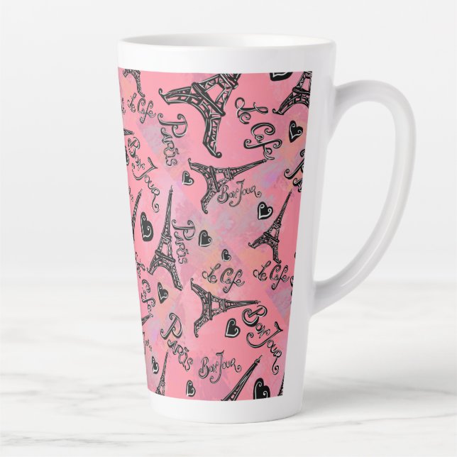 TAZA DE CAFÉ LATTE PARÍS  (Derecha)