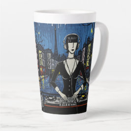 Taza De Café Latte Paris DJ Art Collection(クラブカルチャー × パリ アートシリーズ)