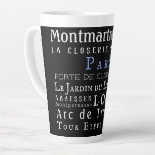 Taza De Café Latte París y sus puntos de referencia
